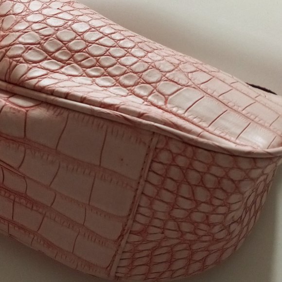 Guess Faux Croc Two Tone Pink Handbag & Guess Wallet Trifold GUC - Picture 8 of 16